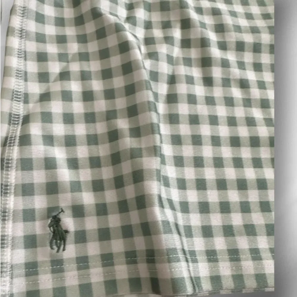 Polo Ralph Lauren Toddler Girls Green Gingham Long Sleeve Rashguard, 3T, NWT